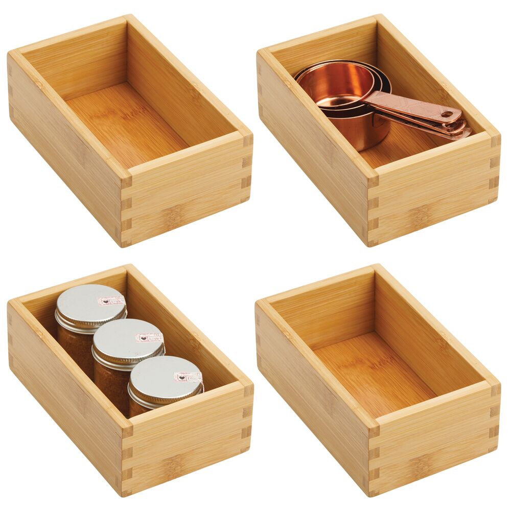 Bamboo In-Drawer Spice Organizer Tray