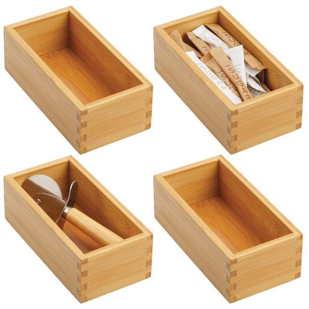 Bamboo In-Drawer Tray Set 3.5 x 7 x 2.5