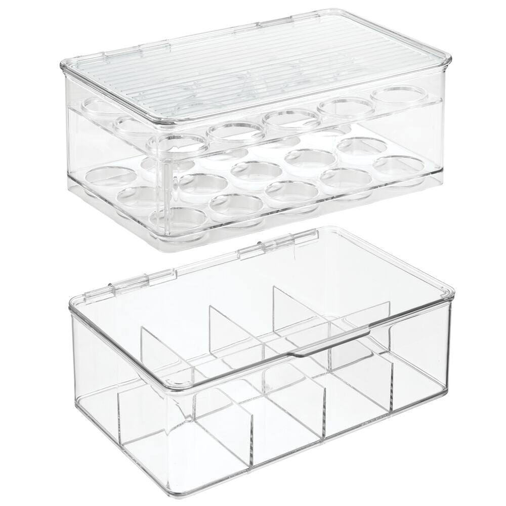 Multi-Compartment Organizer Box with Lid