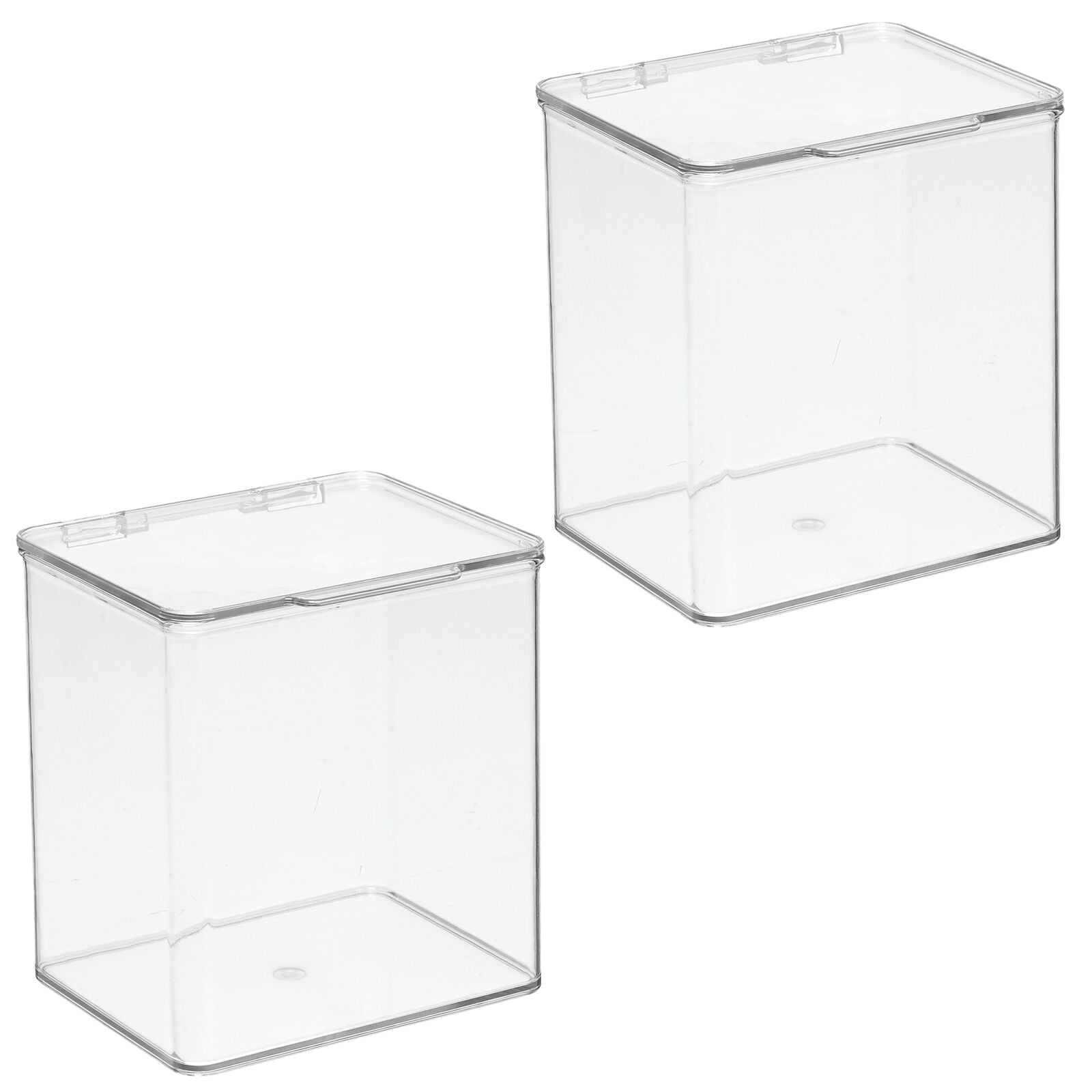 Stackable Hinged Lid Kitchen Box 6 x 7 x 4