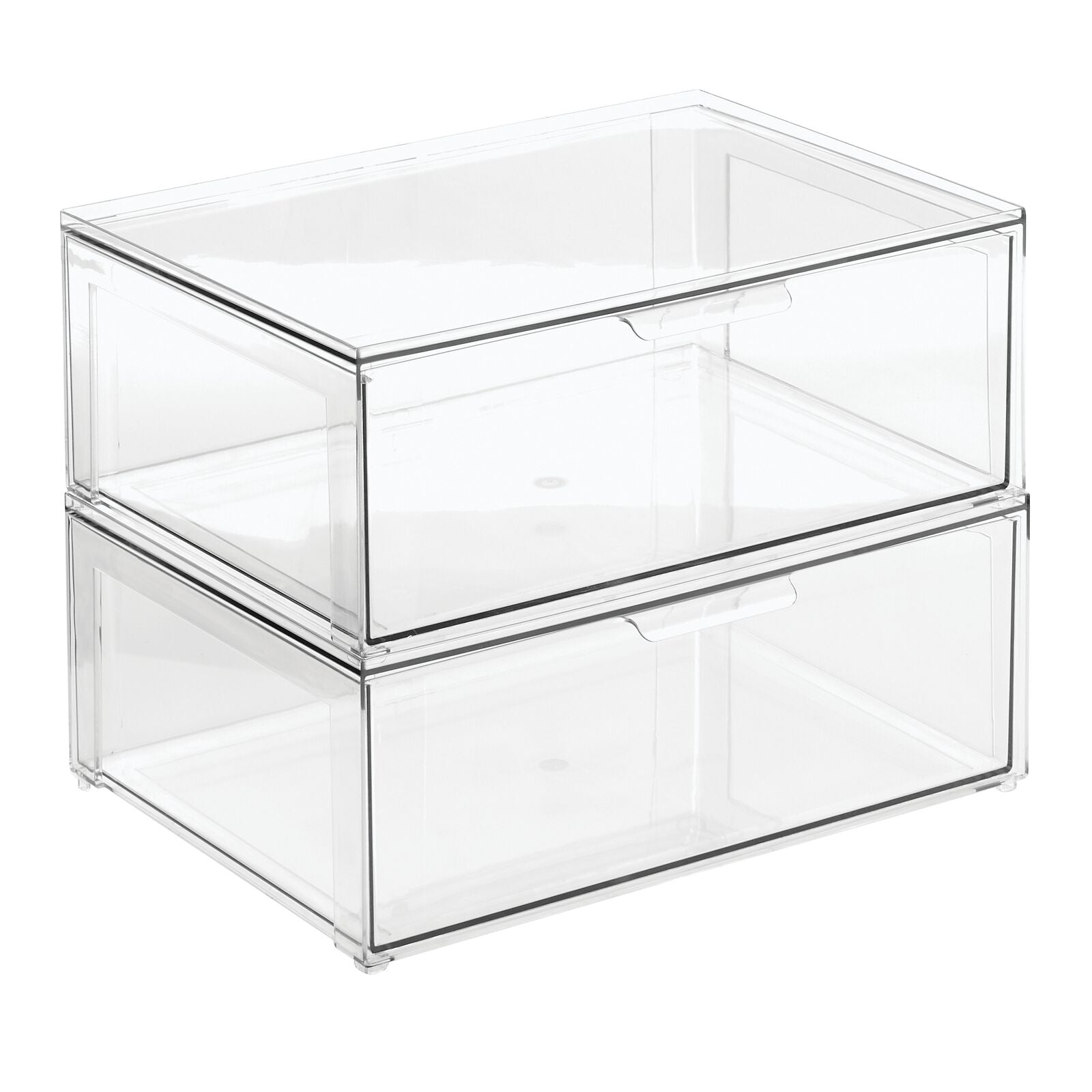 Stackable Kitchen Bin with Pull-Out Drawer 8.5 x 6 x 6