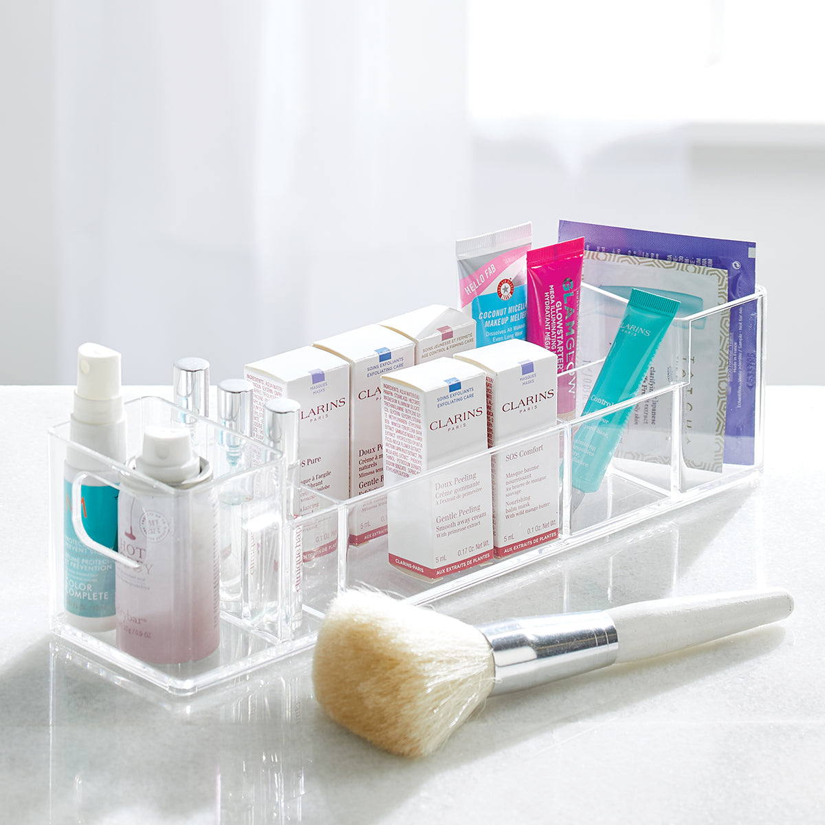 Makeup Brush Drying Rack - The Brush Bar - Makeup Brush Organizer -  Portable Makeup Brush Holder - Makeup Brush Holders for Vanity -  Space-Saving