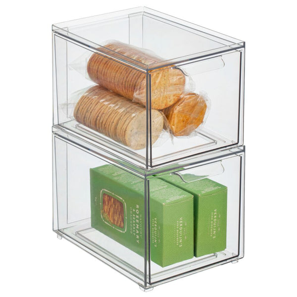 Aufers Plastic 5 Tier Drawer Storage Organiser Containers (Bronze, Large) :  : Home & Kitchen