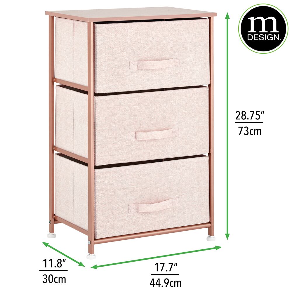  mDesign Soft Fabric Dresser Drawer and Closet Storage