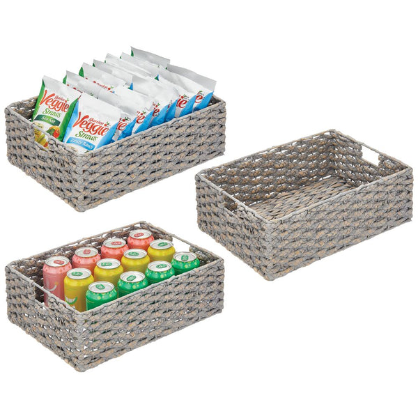 Hyacinth Kitchen Basket with Handles 16 x 12 x 6