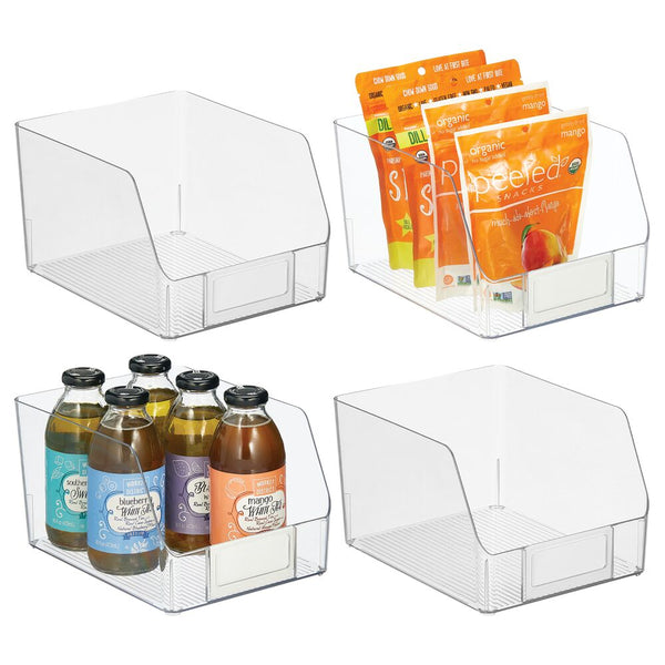 Open Front Bin Set with Label Holder 10 x 8 x 6