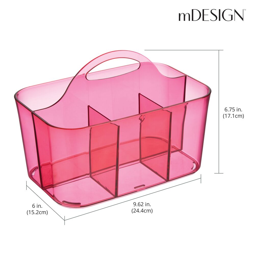mDesign mdesign plastic portable nursery storage organizer caddy