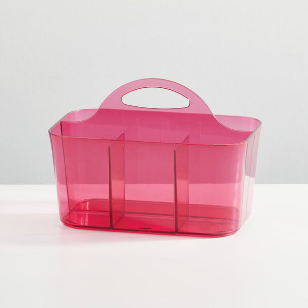mDesign Plastic Shower Caddy Storage Organizer Utility Tote - Rose  Pink/Satin