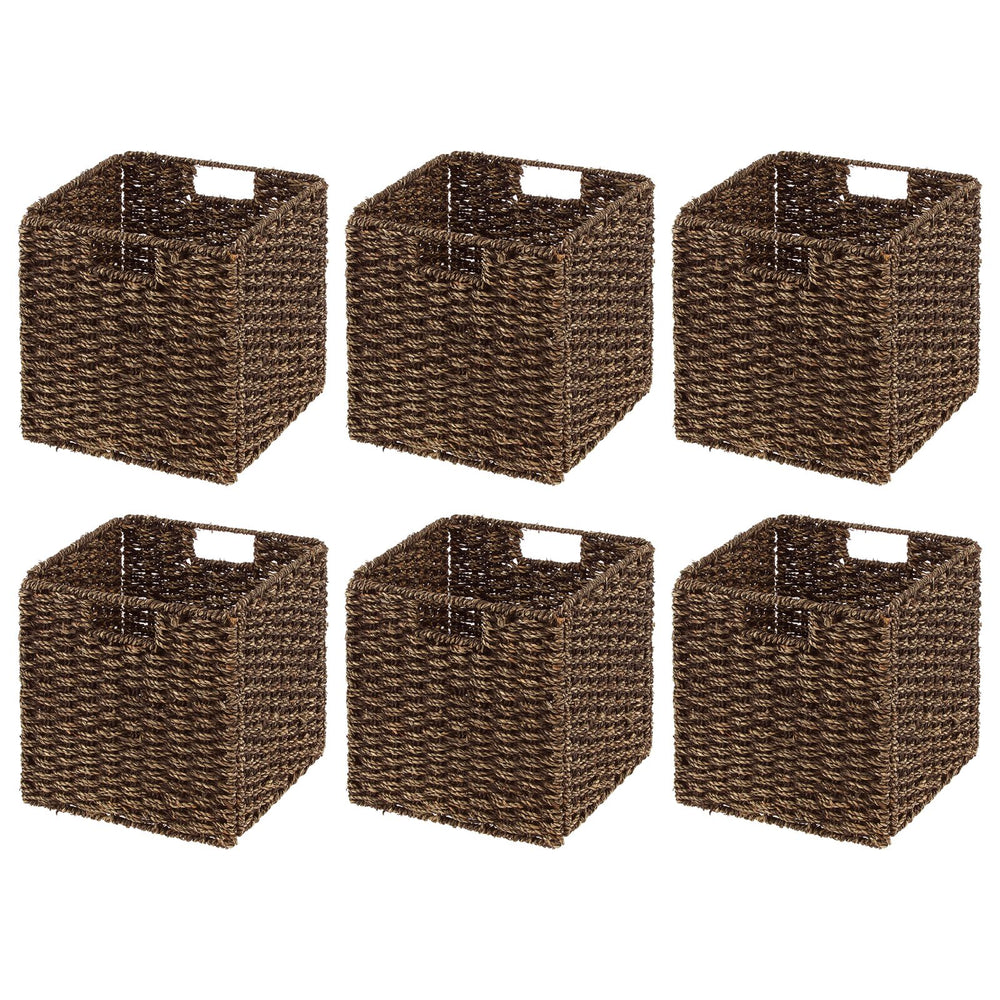 Buy Wholesale QI003421 Seagrass Shelf Storage Baskets with Lining