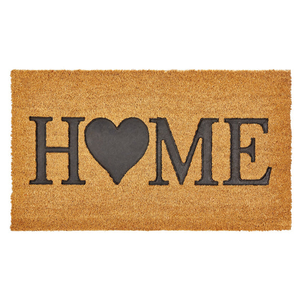 Coir Home with Heart Doormat