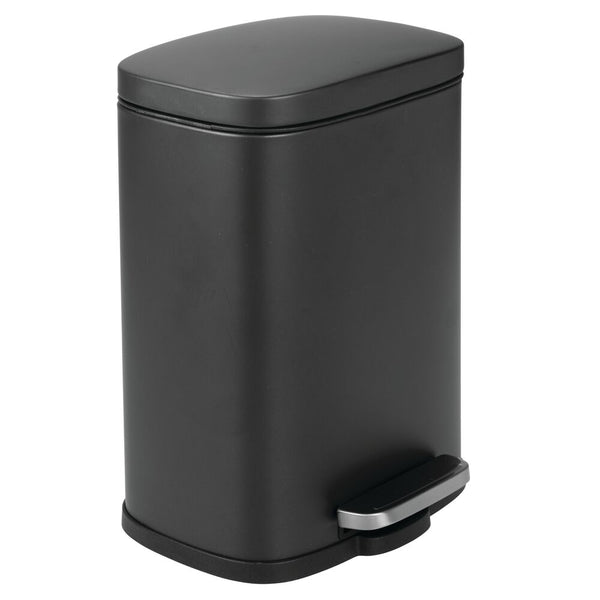 color:black||black 5-liter stainless steel step trash can