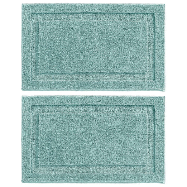 color:aqua||aqua classic spa bath mat pack of 2
