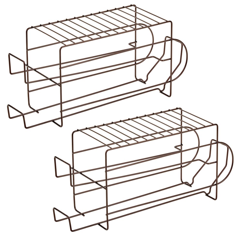 Wire Can Dispenser with Shelf - 2 Pack