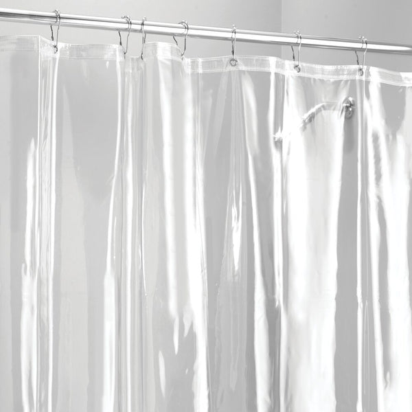 color:clear||clear vinyl stall size shower curtain liner 54-78 pack of 2