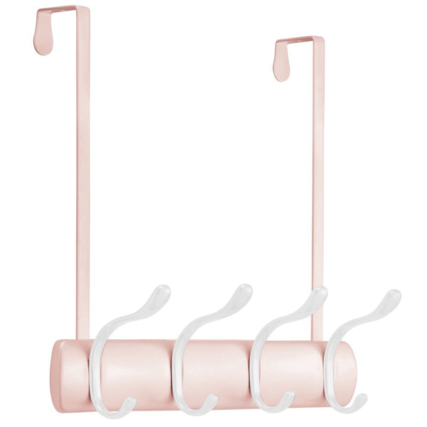 color:light pink/white||light pink/white 8-hook over door hanger
