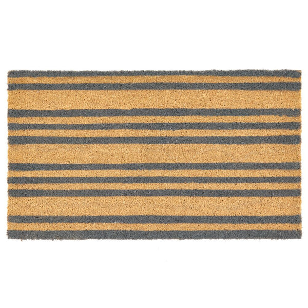 color:gray/natural||gray/natural striped entryway mat 30-17