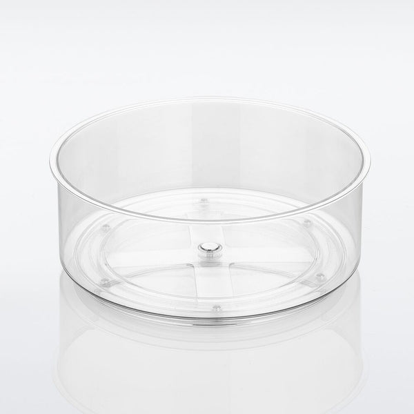 mDesign Lazy Susan Turntable Spinner for Kitchen and Bathroom - Clear | Mathis Home