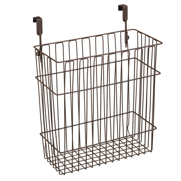 color:bronze||bronze wire over cabinet trash can basket 12-6-16 single