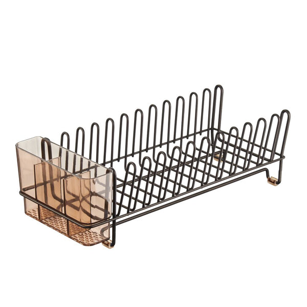 color:bronze/amber||bronze/amber compact dish drying rack
