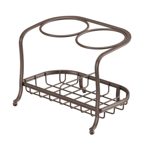 color:bronze||countertop hair tool stand