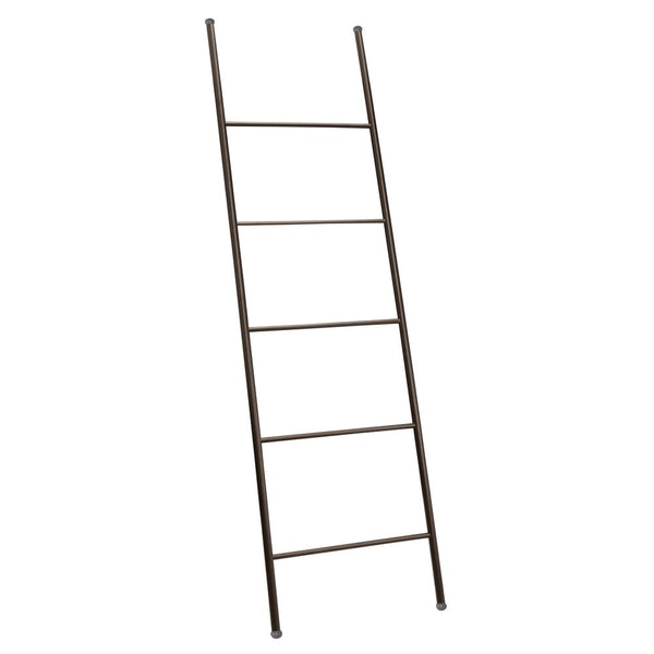 color:bronze||bronze leaning metal towel + blanket ladder single