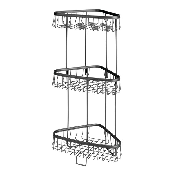 color:matte black||matte black 3-tier wire basket stand