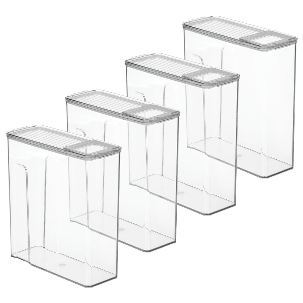 Expressly Hubert® Clear Acrylic 4 Section Bulk Cereal Container