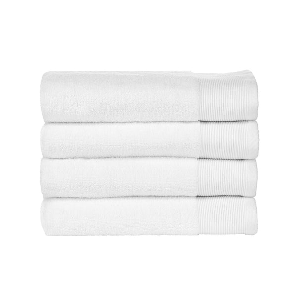 Solid Cotton Terry Bath Towel Set of 4