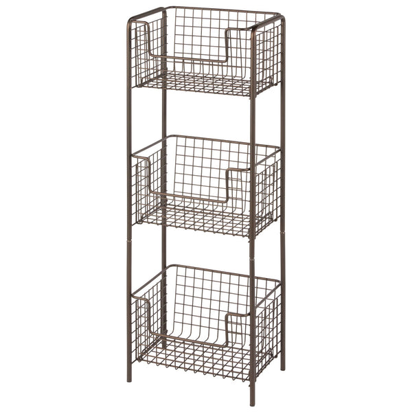 color:bronze||bronze 3-tier wire stand pack of 8