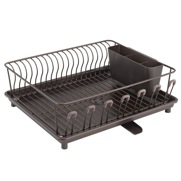 Stylish Sturdy Oil Rubbed Bronze Metal Wire Small Dish Drainer Drying Rack  – Neat-O