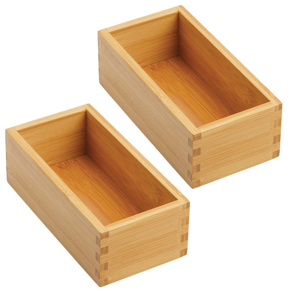 Bamboo In-Drawer Tray Set 3.5 x 7 x 2.5