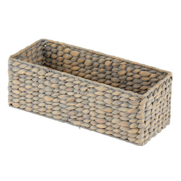 color:gray||gray woven hyacinth toilet paper basket 15-6-6 single