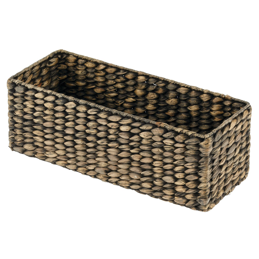 Set Of 5 Brown Woven Storage Nesting Baskets For Closet Organization, Bathroom  Shelves, Pantry, Vanity, Bathroom, Small, Rectangular, 3 Sizes : Target