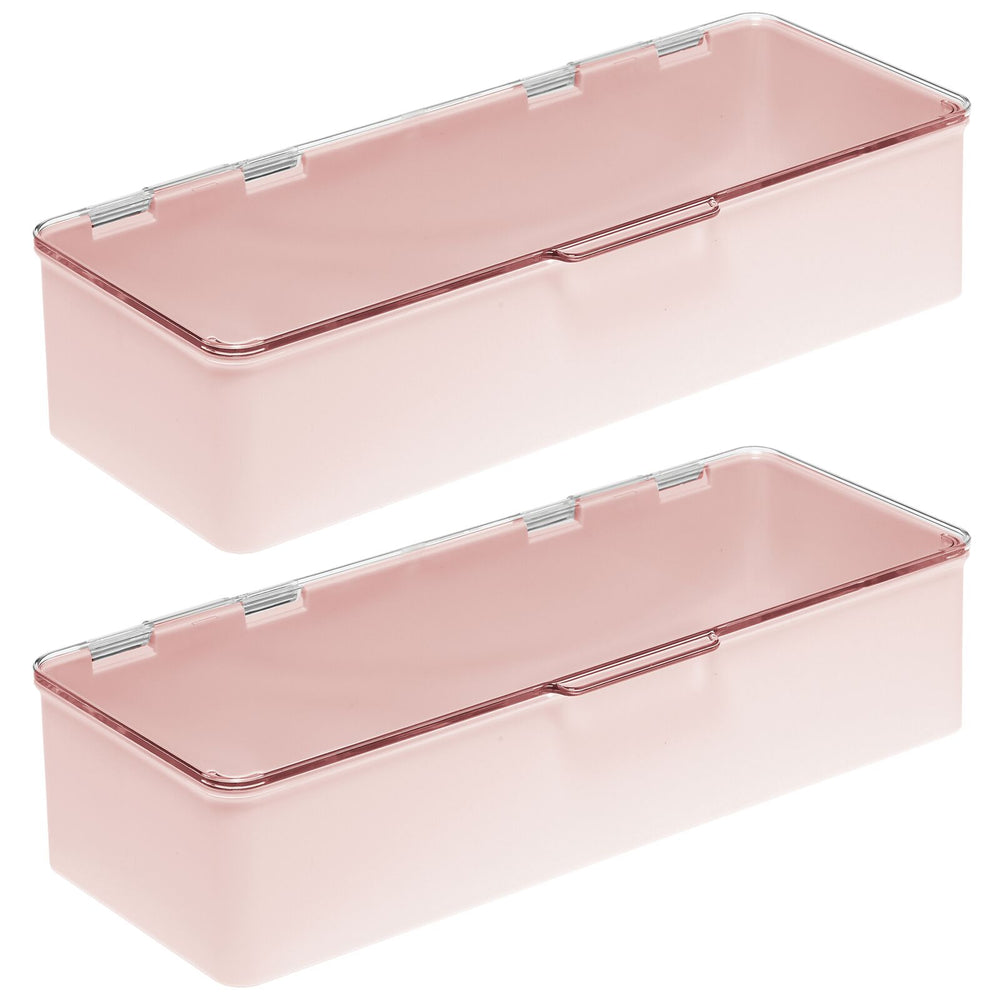 Hinged-Lid Stackable Boxes