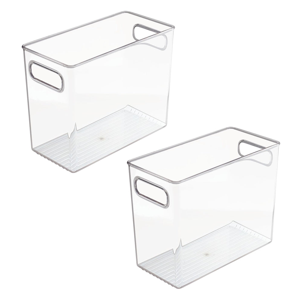 mDesign Plastic Video Game Storage Organizer Bin with Handles - 8 Pack -  Clear, 8 - Foods Co.