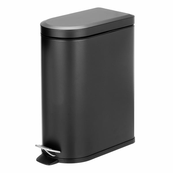color:black||black 10-liter metal step trash can pack of 4