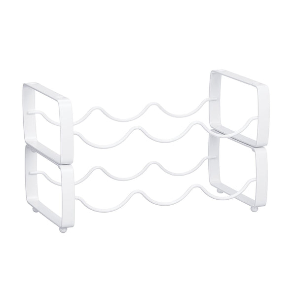 color:matte white||matte white stackable wine rack pack of 2