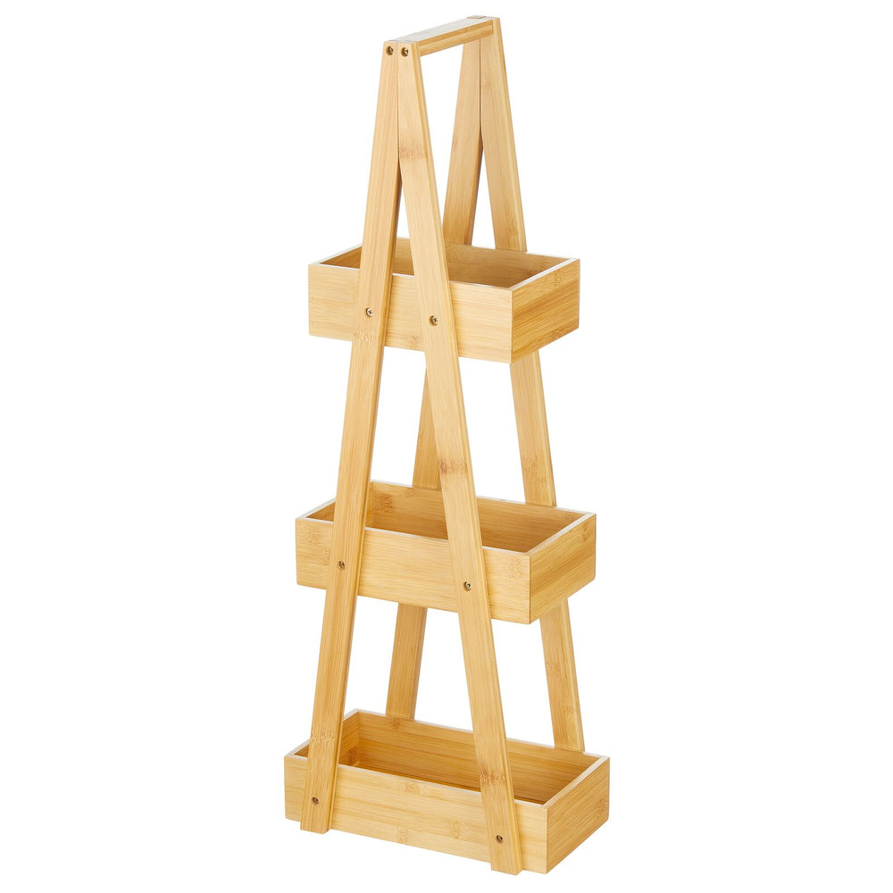 mDesign 3-Tier Bamboo Shelf