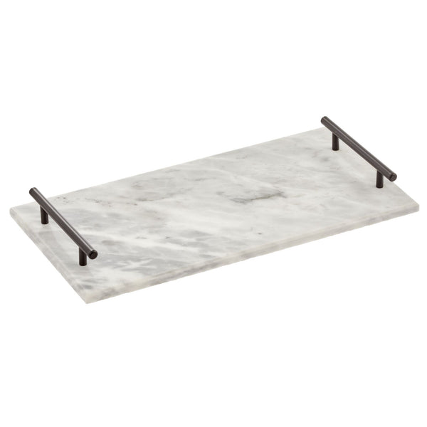 color:marble/black||marble/black marble serving tray with steel handles