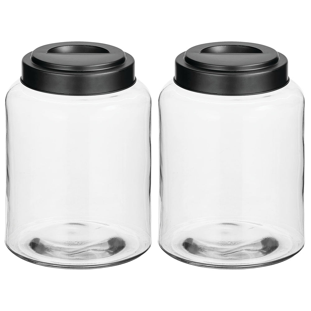 Large Glass Canister W/ Galvanized Lid  Elements By Remedy – Elements by  Remedy