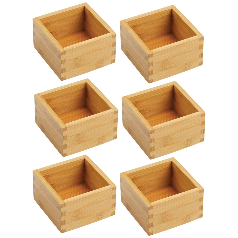 YBM Home & Kitchen 4-Compartment Bamboo Drawer Organizer Box 329