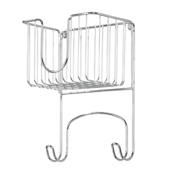 color:chrome||chrome wall mount iron basket + ironing board holder