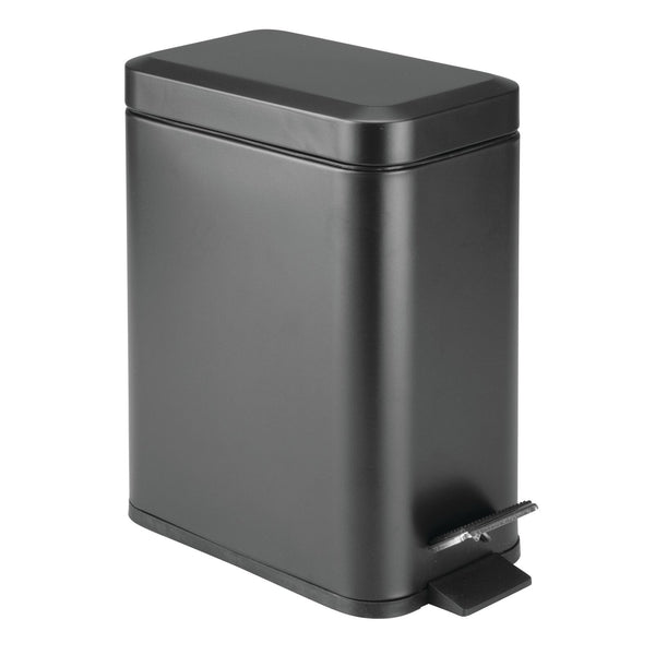 color:black||black 5-liter stainless steel step trash can single