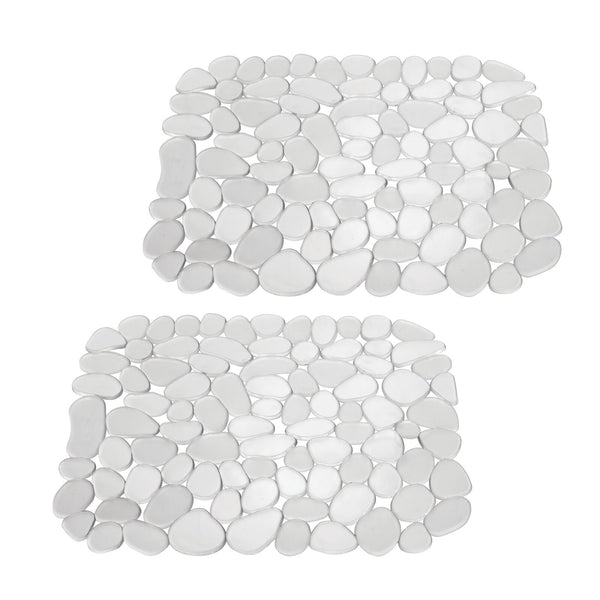 color:clear||clear pebble design adjustable sink protector pack of 2