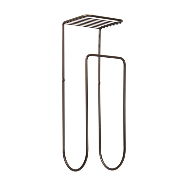 color:bronze||bronze wall mount towel rack with shelf single