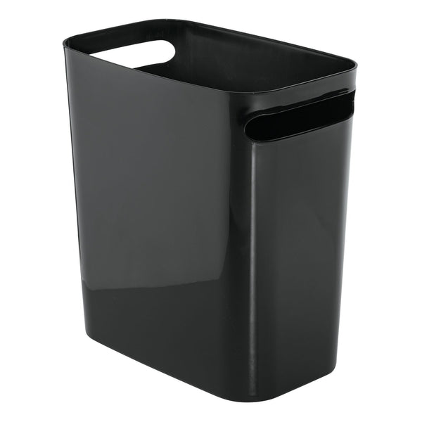 color:black||black 9.5-liter plastic trash can with handles single