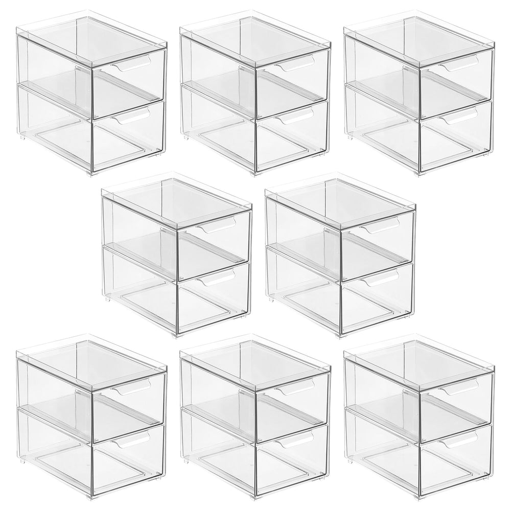 Stackable Kitchen Bin with Pull-Out Drawer 8.5 x 6 x 6