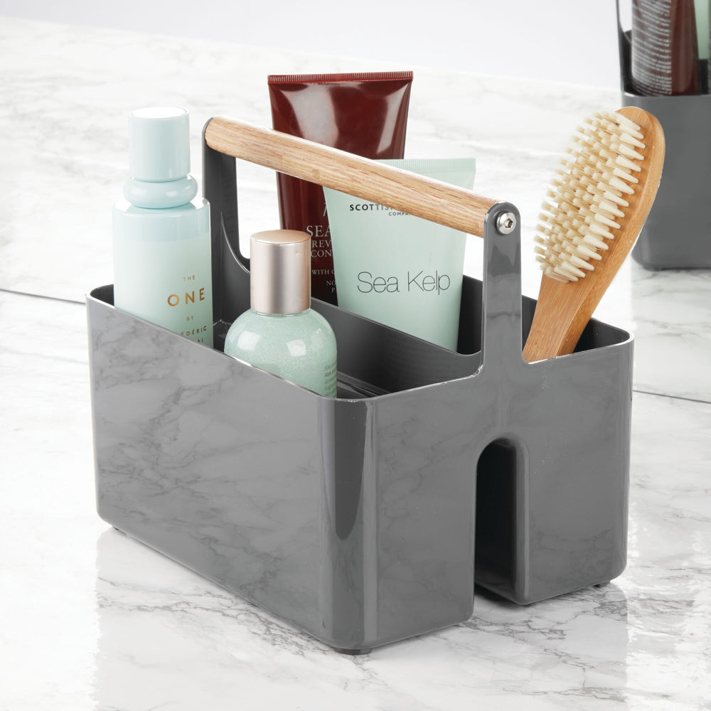 mDesign Small Office Storage Organizer Utility Tote Caddy Holder