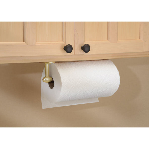 mDesign Plastic Wall Mount / Under Cabinet Paper Towel Holder