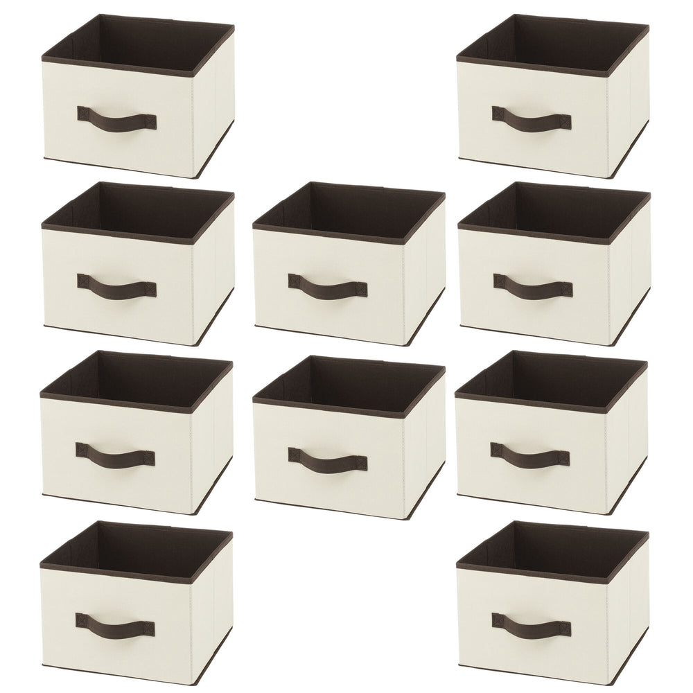 Drawer Storage Fabric Organizer Boxes, Beige - Set of 6 – Closet Spice